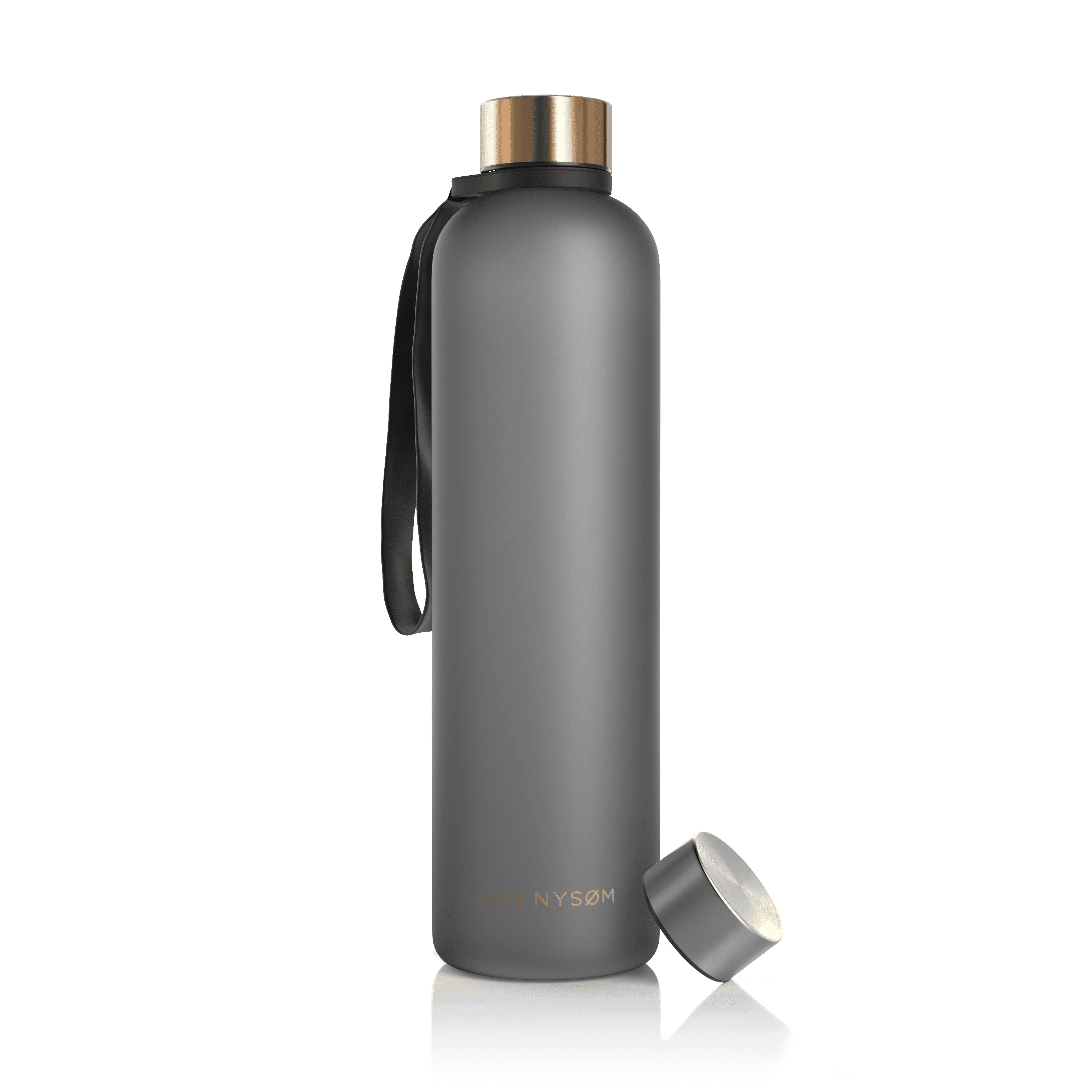 Tritan Water Bottle Blæst - Cool Grey Gold - 1000ml